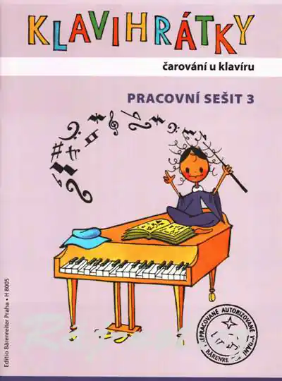Klavihrátky pracovní sešit 3 - Kompletní a dlouhodobý průvodce hudební teorií pro starší a pokročilejší klavíristy Nejlepší Cena