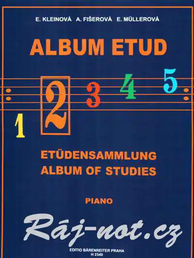 Vrácení Zdarma Album etud 2 - Eliška Kleinová, Alena Fišerová, Eva Müllerová