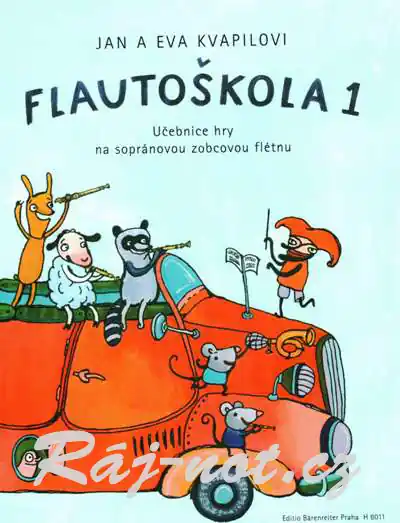 Flautoškola 1 noty pro flétnu od Evy Kvapilové, Jana Kvapila Cenová Bomba