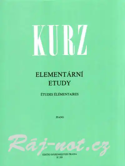Elementární etudy - 78 progresivně seřazených etud pro 1. a 2. stupeň klavírní hry Koupit Online