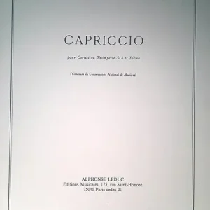 Nová Kolekce Marcel Bitsch Capriccio (Bb) (Trumpet & Piano)