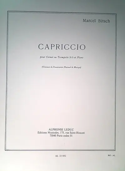 Nová Kolekce Marcel Bitsch Capriccio (Bb) (Trumpet & Piano)