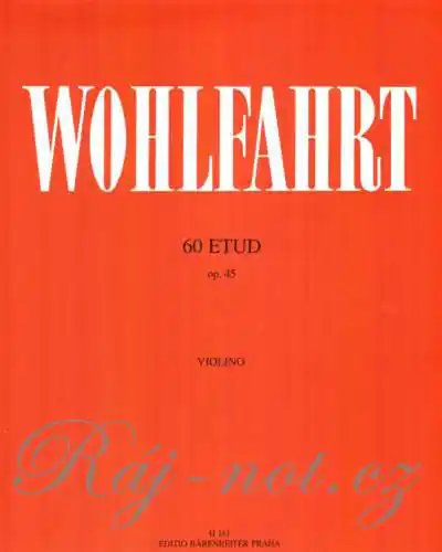 Cenová Bomba 60 etud pro housle op. 45 - Franz Wohlfahrt