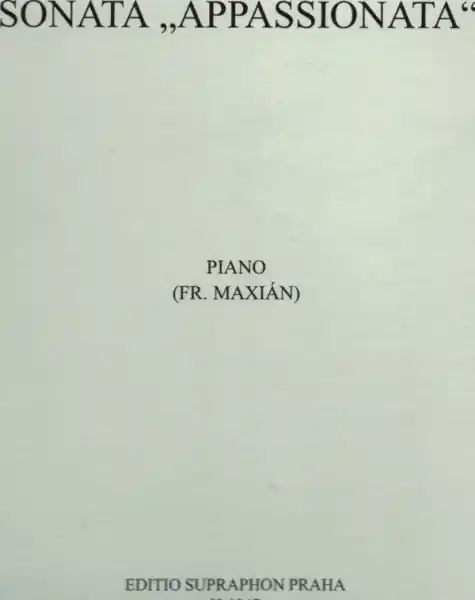 Sonata č. 23 f moll Appassionata op. 57 - Ludwig van Beethoven Bezpečná Platba