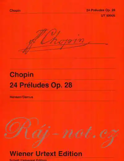 Vysoce Kvalitní 24 Preludes op. 28 - pro klavír od Chopin Frederic