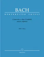 Concerto a due Cembali senza ripieno C major BWV 1061a - Johann Sebastian Bach Značkový