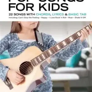 22 písní s akordy pro kytaru, texty a základní tab - Pop Songs for Kids - Really Easy Guitar Series Cenová Bomba