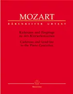 Cadenzas and Lead-ins to the Piano Concertos - Wolfgang Amadeus Mozart Víkendová Akce