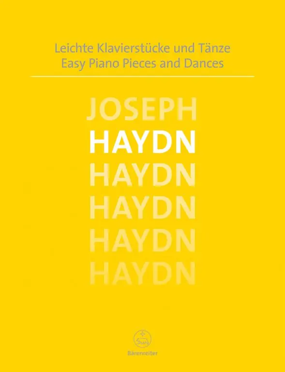 Časově Omezené Snadné klavírní skladby a tance - Joseph Haydn