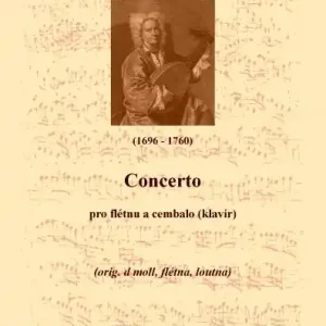Concerto - flauto, cembalo (piano) od Baron Ernst Gottlieb Autentický