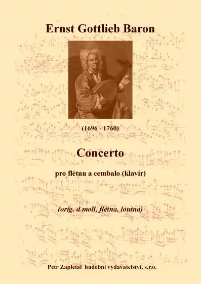 Concerto - flauto, cembalo (piano) od Baron Ernst Gottlieb Autentický