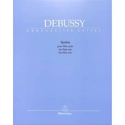 Značkový Syrinx pro příčnou flétnu od Claude Debussy