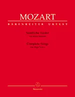 Complete Songs for high voice - Mozart, Wolfgang Amadeus Značkový