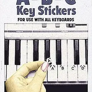 ABC Keyboard Stickers - Samolepky pro začátečníky hry na klávesy nebo klavír Super Cena