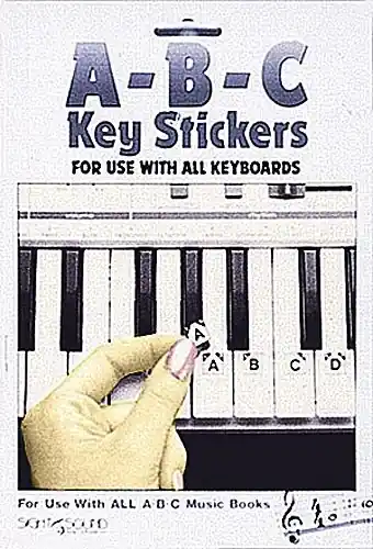 ABC Keyboard Stickers - Samolepky pro začátečníky hry na klávesy nebo klavír Super Cena
