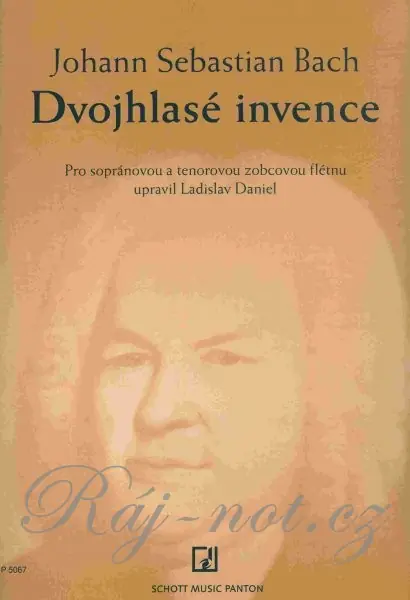 Nejprodávanější Dvouhlasé invence pro 2 zobcové flétny - Johann Sebastian Bach