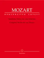 Complete Works for two Pianos - skladby pro klavír čtyři ruce - Wolfgang Amadeus Mozart Vysoce Kvalitní