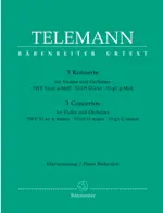 Akční Nabídka 3 Concertos for Violin and Orchestra - Georg Philipp Telemann