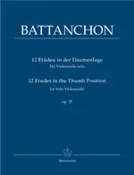 12 Etudes in the Thumb Position for Solo Violoncello op. 25 Sleva