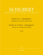 Sonata A minor Arpeggione A minor D 821 - violoncello a klavír Výprodej