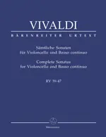 Complete Sonatas for Violoncello and Basso continuo RV 39-47 - Antonio Vivaldi Nakupujte Hned