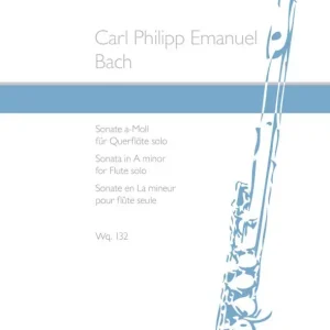 Sonata for Solo Flute A minor Wq 132 - Carl Philipp Emanuel Bach Objednat Nyní