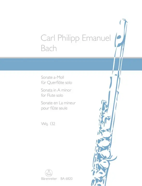 Sonata for Solo Flute A minor Wq 132 - Carl Philipp Emanuel Bach Objednat Nyní