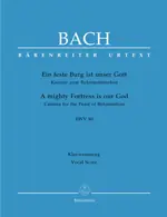 A Mighty Fortress Is Our God BWV 80 - zpěv a klavír Vysoce Kvalitní
