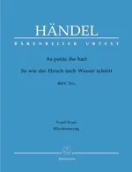 Zlevněný As pants the hart HWV 251e - SAATBB a klavír - Georg Friedrich Händel