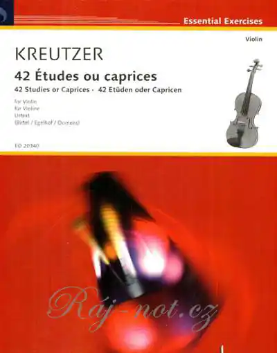 Akční Cena 42 Etudes und caprices - etudy pro housle od Rodolphe Kreutzer