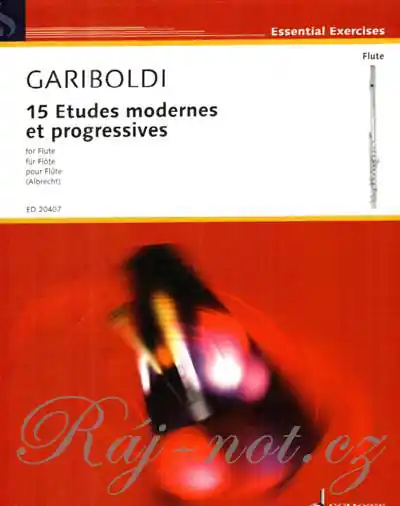 15 Etudes modernes et progressives pro příčnou flétnu od Giuseppe Gariboldi Nízká Cena