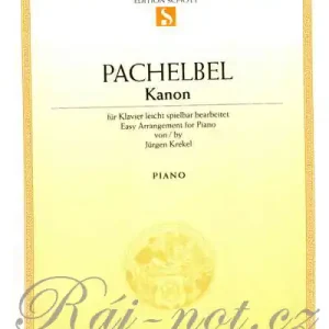 Canon In D - pro sólový klavír od Johann Pachelbel Přímo Od Výrobce