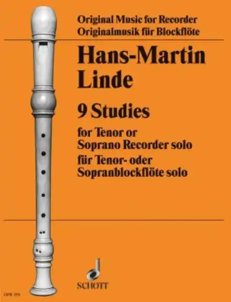 Odeslání Ihned 9 Studies - studie pro zobcovou flétnu v C nebo tenor nebo soprán