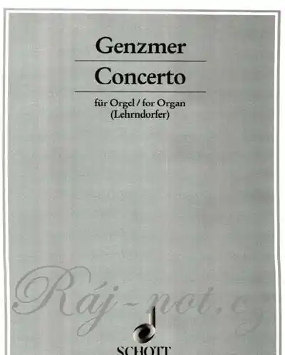 Odeslání Ihned Concerto - koncert pro varhany od Harald Genzmer
