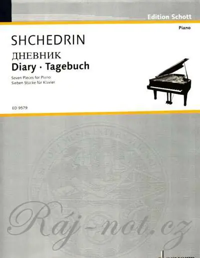 Diary - sedm kusů pro klavír od Rodion Shchedrin Sleva