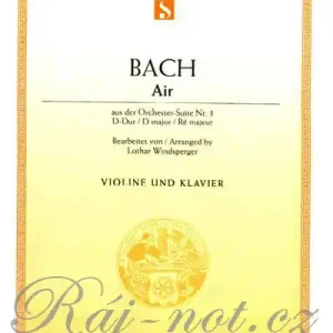 Air BWV 1068 C-Dur - pro housle a klavír Sezónní Sleva