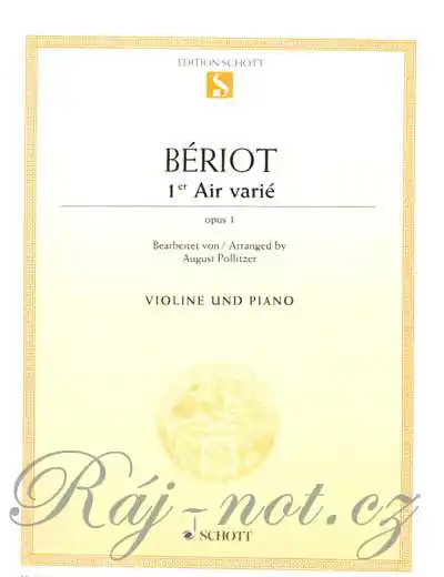 Air varié d minor op. 1 pro housle a klavír Výprodej