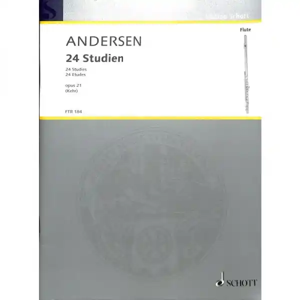 24 Studies op. 21 - 24 etud pro příčnou flétnu Sleva