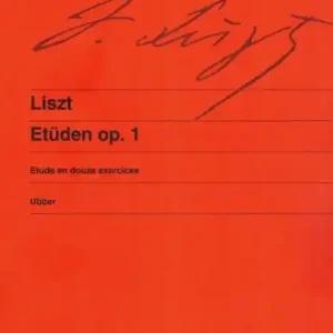 12 Studies op. 1 - 12 Etud pro klavír op. 1 Jen Po Omezenou Doba