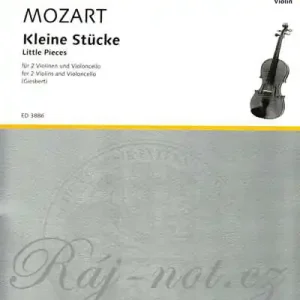 Kleine Stücke - Wolfgang Amadeus Mozart - 2 housle a violoncello Finální Výprodej