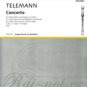 Concerto C major - Georg Philipp Telemann - Alt-Blockflöte und Cembalo (Klavier) Kup Teď