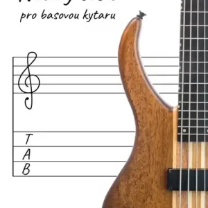 NOTOVÝ SEŠIT pro basovou kytaru A4 - 40 stran, 6 notových řádků s tabulaturou Sleva
