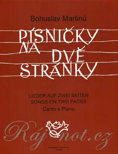 Kup Teď Písničky na dvě stránky - Bohuslav Martinů