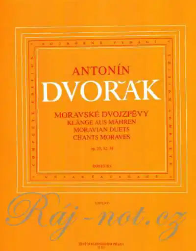 Víkendová Akce Moravské dvojzpěvy op. 20, 32, 38 - Antonín Dvořák