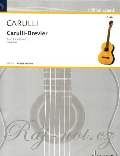 Carulli-Brevier Vol. 2 - pokročilé úpravě pro kytaru Nejlepší Cena