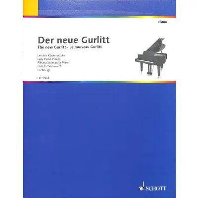 Autentický The new Gurlitt 2 - výběr jednoduchých skladeb pro klavír Cornelius Gurlitt