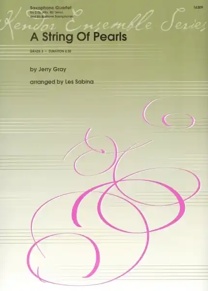 Nízká Cena A String Of Pearls / saxophone quartet (AATB)