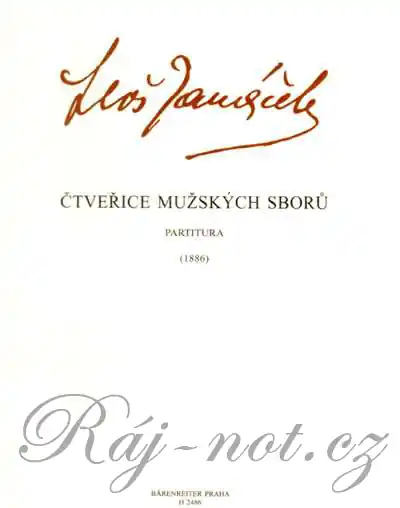Čtveřice mužských sborů od Leoše Janáčka Kup Teď