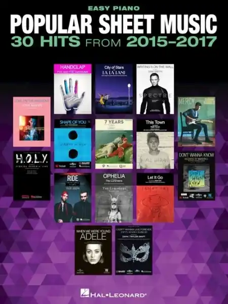 Popular Sheet Music 30 Hits From 2015-2017 pro klavír Top Prodej