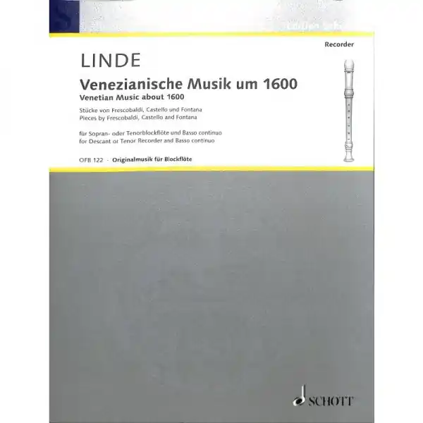 Benátská hudba konce 16. století - Sopran- oder Tenor-Blockflöte Časově Omezené